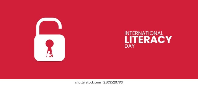 International Literacy Day, Education day concept. Literacy dar creative design for banner, poster.