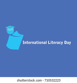 International Literacy Day Logo Vector Template Design