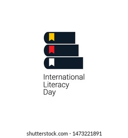 International literacy day vector template. Design for banner, greeting cards or print.