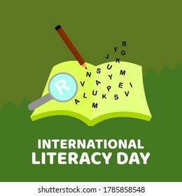 International Literacy Day vector template