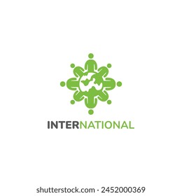 International Logo Design Simple Vector