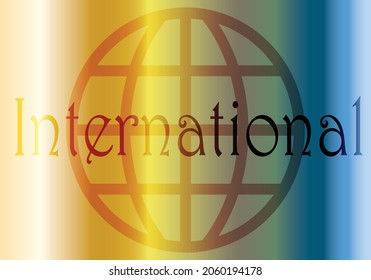International Logo With A Globe