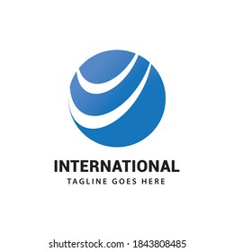 International logo icon vector template.
