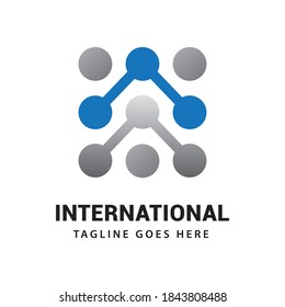 International logo icon vector template.