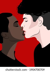international love valentine poster or postcard for print