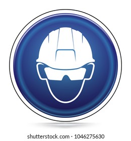 International Mandatory Head and Eye Protection Symbol