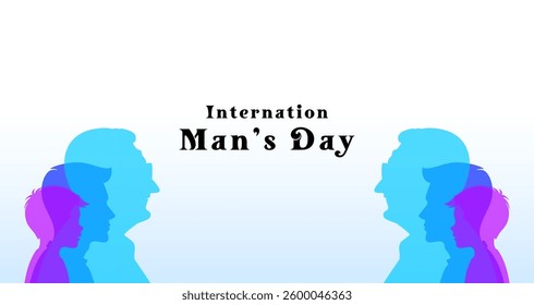 International man's day, campaign pose n solidarity and support for men's rights and gender equality