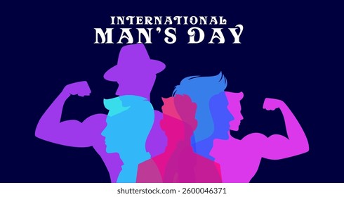 International man's day, campaign pose n solidarity and support for men's rights and gender equality