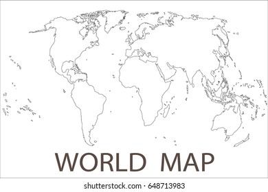 International map of the world