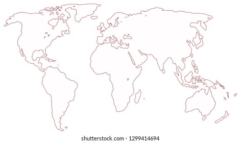 world map outline Images, Stock Photos & Vectors | Shutterstock