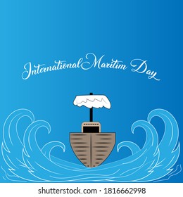 international maritime day concept. eps 10