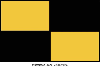 International maritime signal flag L flag Lima