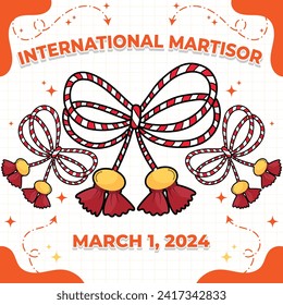 International Martisor – March 1, 2024, Attractive design, can be used on all social media platforms, beautiful color combination, get it now for your first purchase.