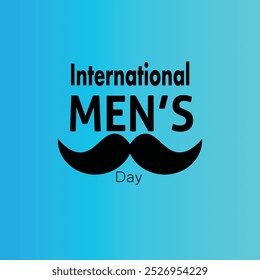 international men day card, poster.