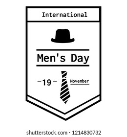 International men day poster icon. Simple illustration of international men day poster vector icon for web design isolated on white background