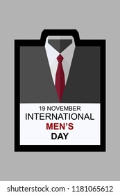 International men day vector illustration. Suitable for greeting card, poster and banner.