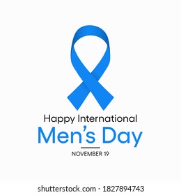 International Men's Day is an annual international event celebrated on 19 November each year across the globe. vector  illustration design.