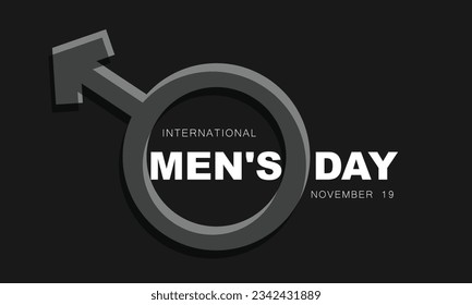 International Men's Day. background, banner, card, poster, template. Vector illustration.