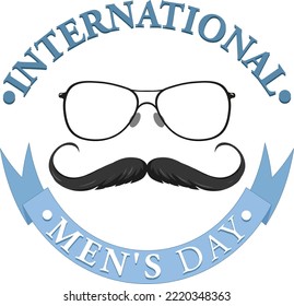International mens day banner design illustration