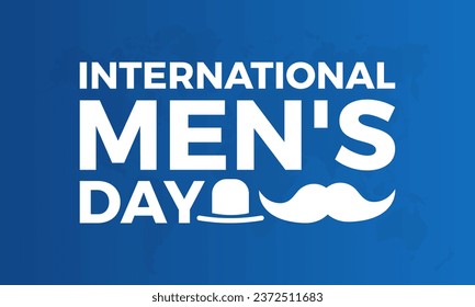 International Men's Day Concept with Wellness and Lifestyle observed on November 19. Vector template for background, banner, card, poster design.