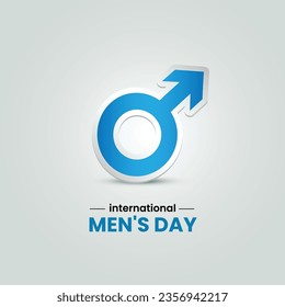 International Men's Day. Men's day creative.