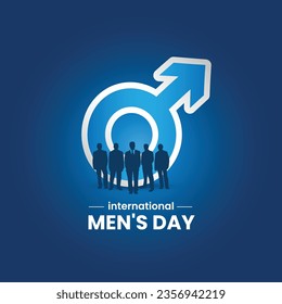 International Men's Day. Men's day creative.
