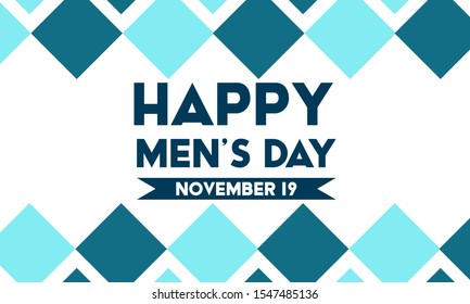 International Men's Day Design Сelebrate annual in November. Mars symbol and mustache. Gender symbol. Background, poster, greeting card, banner design. Vector EPS 10