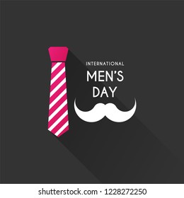 International Men's Day Design Template. Vector Eps 10