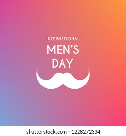 International Men's Day Design Template. Vector Eps 10