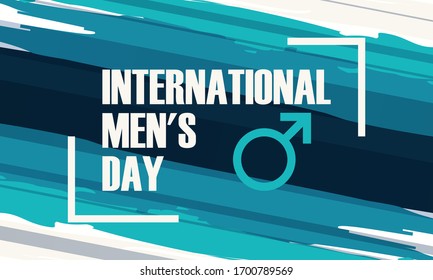 International Men's Day Design Vector. Сelebrate annual in November. Mars symbol. Gender symbol. Background, poster, greeting card, banner design. Vector EPS 10