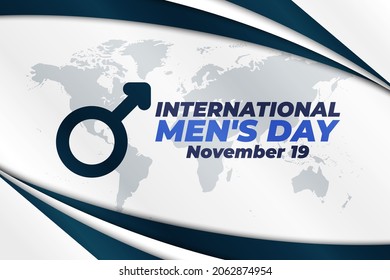 International Men's Day Design Vector. Сelebrate annual in November. Mars symbol. Gender symbol. Background, poster, greeting card, banner design. Vector EPS 10