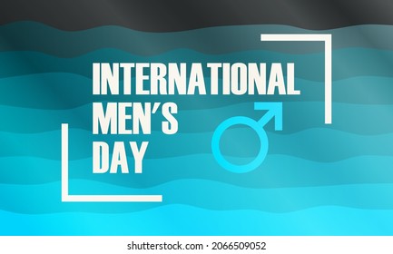 International Men's Day Design Vector. Сelebrate annual in November. Mars symbol. Gender symbol. Background, poster, greeting card, banner design. Vector EPS 10