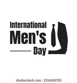 International Men's Day lettering Vector graphic design