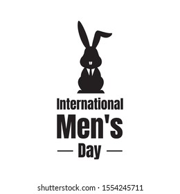 International Men's Day lettering Vector graphic design
