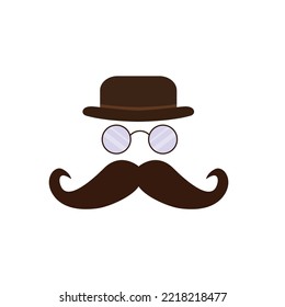 international men's day mustache vector illustration design