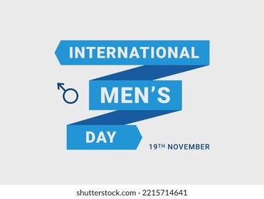 International Men's Day. November 19. Holiday concert. Template for background, banner, postcard, poster with text inscription.