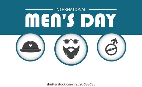 International Men's Day is observed every year on November.Holiday Awareness concept. background, placard, banner template Vector illustration design.