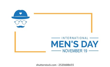 International Men's Day is observed every year on November.Holiday Awareness concept. background, placard, banner template Vector illustration design.