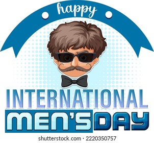 International Mens Day Poster Design illustration