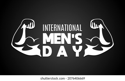 International men's day theme illustration. Vector illustration. Suitable for Poster, Banners, campaign and greeting card .