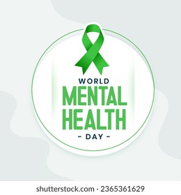 antecedentes del día internacional de la salud mental para la atención mundial y el vector de apoyo