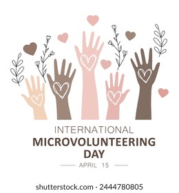 International micro volunteering day, April 14.