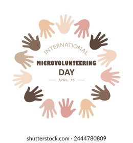 International micro volunteering day, April 14.