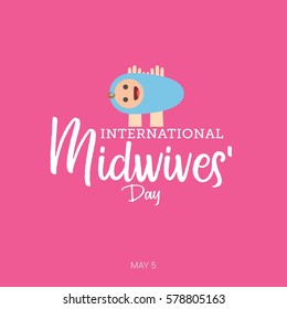 International Midwives Day Vector Illustration. Suitable for Greeting Card, Poster and Banner