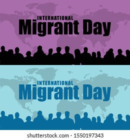 International Migrant Day design vector