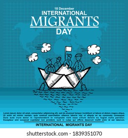 International Migrant Day, poster and banner