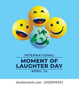 International Moment of Laughter Day design template good for celebration usage. laughter vector illustration. vector eps 10. flat design.