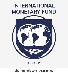 International Monetary Fund day. Flat vector illustration