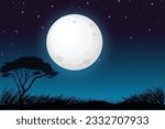 International moon day. 20 July happy moon day. Creative vector illustration.
