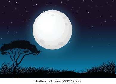 International moon day. 20 July happy moon day. Creative vector illustration.
